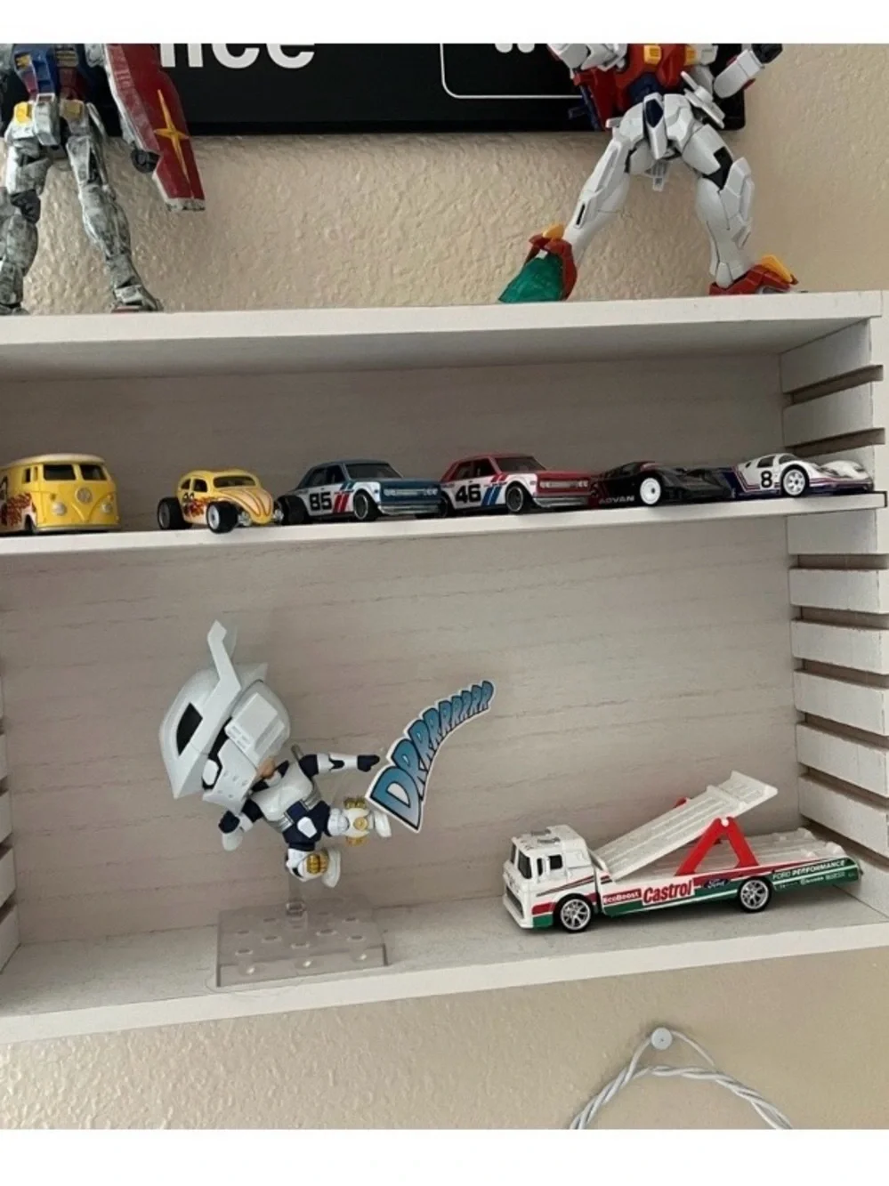 2 Pack Wooden Display Shelf Adjustable 5 Tier White Toys Collectibles Target